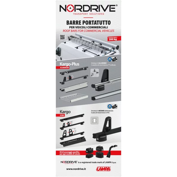 Poster cm 58x160, Nordrive Kargo, varianta italiana