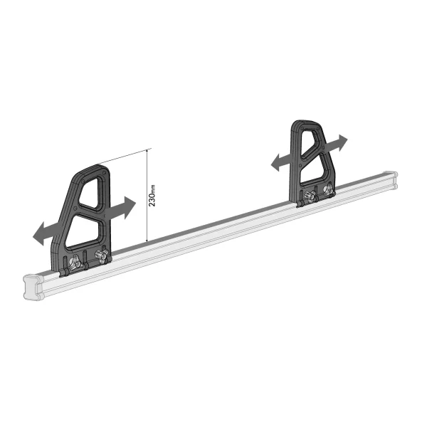K-2, pereche de opritoare de sarcina - 23 cm