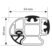 Kargo-Plus, bara de acoperis din aluminiu - 135 cm