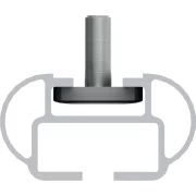 Kuma, set complet bare de acoperis din aluminiu - M - 122 cm