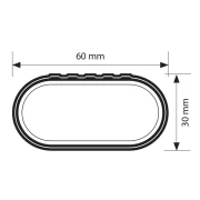 Snap Steel, pereche de bare telescopice de acoperis din otel - L - 100÷136 cm