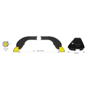 Snap Steel Rail, set complet de bare telescopice de acoperis din otel - L - F0