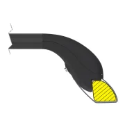 Snap Steel Rail, set complet de bare telescopice de acoperis din otel - S - F0