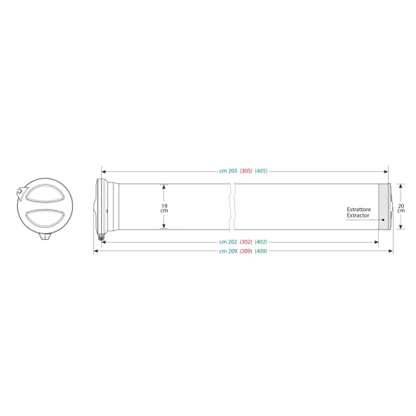 T400, Kargo-Tube, 3 console - 405 cm