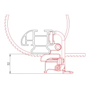U-5, centura de oprire a scarii (pereche)