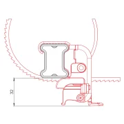 U-5, centura de oprire a scarii (pereche)