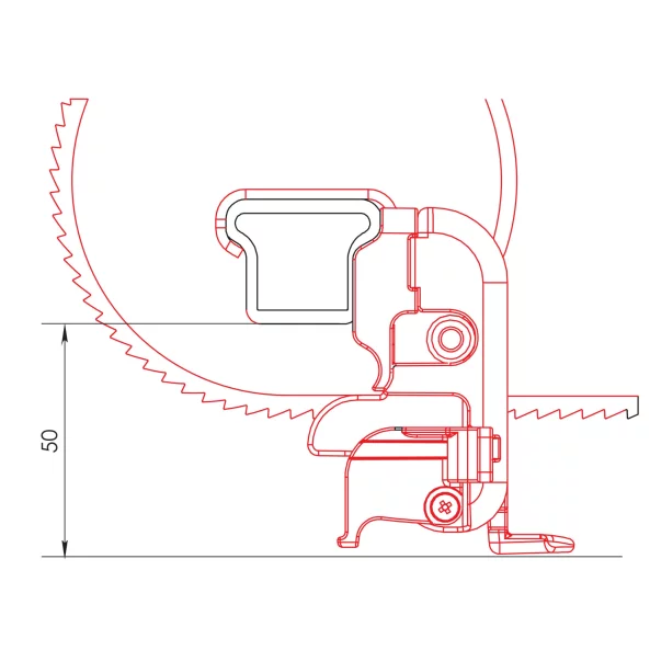 U-5, centura de oprire a scarii (pereche)